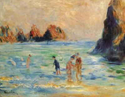 Pierre Renoir Moulin Huet Bay, Guernsey Sweden oil painting art